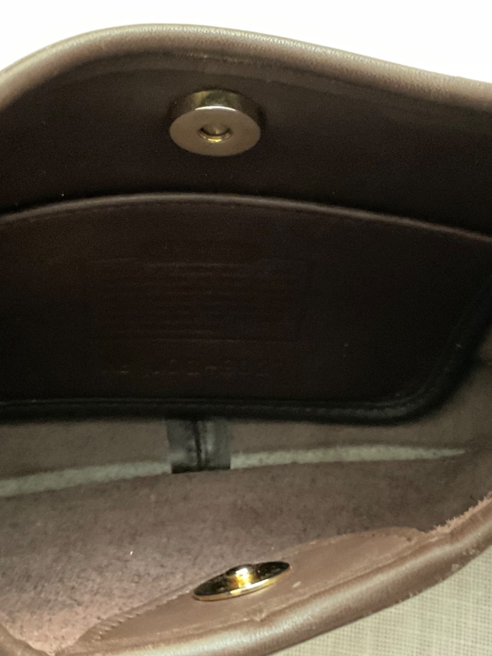 Coach Vintage JOG-9027 Mini Ergo Hobo Satchel Brown Leather Bag Made in USA - Picture 5 of 16